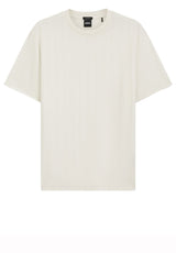 Jersey HUGO BOSS BLACK T-Shirt Taut Off-White (118)