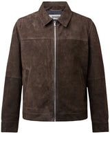 Produktbild 1 von DRYKORN Lederjacke Rikka mit Leistentaschen in Braun.