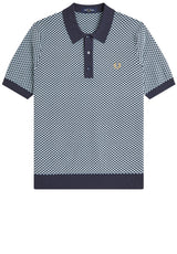 Pullover & Strickjacken FRED PERRY Strick-Poloshirt mit Schachbrettmuster Grau (738)