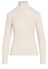 Produktbild 1 von ALPHA TAURI Langarmshirt mit Turtle-Neck in Cremefarben.
