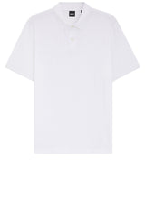 Jersey HUGO BOSS BLACK Polohemd H-Parlay mit vertikalen Streifen Weiß (100)