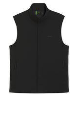 Jacken & Mäntel HUGO BOSS GREEN Wasserabweisende Weste OW_Lite-X Vest aus Stretch-Gewebe mit Logo-Detail Schwarz (001)