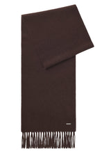 Produktbild 1 von HUGO BOSS BLACK Schal Pyetro aus Kaschmir mit Fransen in Braun.