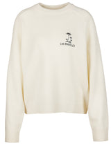 Pullover & Strickjacken TRUE RELIGION Feinstrick Pullover mit Stickerei Off-White (EGGSHCALISUNET)
