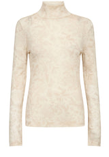 Produktbild 1 von MOS MOSH Langarmshirt mit floralem Allover-Print in Cremefarben.