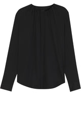 Blusen & Tuniken HUGO BOSS BLACK Bluse Banorah mit Raffungen Schwarz (001)