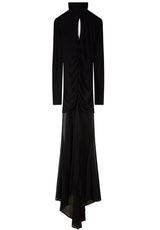 Kleider PATRIZIA PEPE Kleid mit Cut-Out Schwarz (K103)