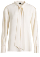 Produktbild 1 von HUGO BOSS BLACK Bluse Bonaz mit Schluppenkragen in Off-White.