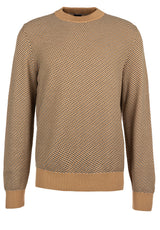 Pullover & Strickjacken HUGO BOSS BLACK Pullover Lofranco mit diagonaler Struktur Braun (260)