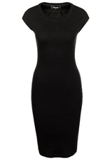 Kleider DSQUARED2 Jersey-Kleid in schmaler Passform Schwarz (900)