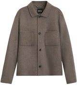 Produktbild 1 von HUGO BOSS BLACK Overshirt Carper aufgesetzter Brusttasche in Braun.