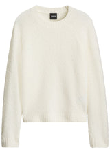 Produktbild 1 von HUGO BOSS BLACK Strickpullover Febisana aus Woll-Mix in Off-White.