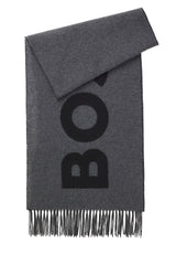 Schals & Tücher HUGO BOSS BLACK Schal Rikard mit Jacquard-Logo Grau (032) ONESIZE