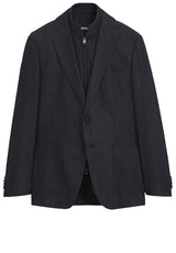 Produktbild 1 von HUGO BOSS BLACK Sakko H-Hutson mit Kaschmiranteil in Blau.