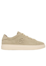 Schuhe HUGO BOSS BLACK Sneaker Kieran aus Veloursleder Beige (275)