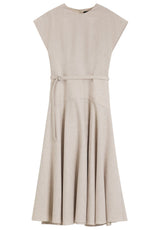Produktbild 1 von HUGO BOSS BLACK Kleid Dopala mit Gürtel in Beige.