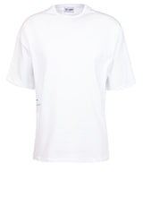 Jersey Goldgarn T-Shirt mit Korallen-Print Weiß (1000)