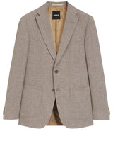 Sakkos HUGO BOSS BLACK Sakko H-Hutson aus Schurwoll-Mix Beige (260)