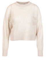 Pullover & Strickjacken HERZENSANGELEGENHEIT Pullover mit Strickmuster Beige (233)