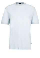 Jersey HUGO BOSS BLACK T-Shirt Taut aus Baumwolle Blau (499)