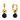 Produktbild 1 von EDBLAD Ohrringe mit Onyx-Anhänger in Gold.