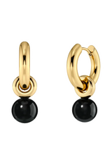 Produktbild 1 von EDBLAD Ohrringe mit Onyx-Anhänger in Gold.
