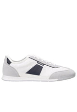 Schuhe HUGO BOSS BLACK Lowtop Sneakers Nitan_Lowp_nymith mit strukturierten Details Weiß (140)