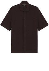 Pullover & Strickjacken HUGO BOSS BLACK Strickhemd H-Nappo Braun (207)