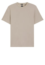 Jersey HUGO BOSS BLACK T-Shirt H-Thompson mit dreifarbigem Jacquard-Muster Beige (286)
