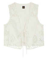 Jersey HUGO BOSS ORANGE Westentop Irika Off-White (118)