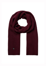 Produktbild 1 von MOS MOSH Strickschal aus Wolle in Rot.