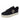 Schuhe BLAUER USA Sneaker mit Strass-Logo und Kusnntfell Schwarz (BLACK)