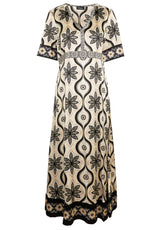 Kleider GRACE Kleid mit floralem Muster Schwarz (300)