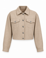 Produktbild 1 von PATRIZIA PEPE Blazerjacke aus Bouclé in Beige.