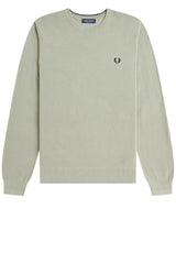 Pullover & Strickjacken FRED PERRY Pullover mit Piqué-Struktur Grün (M37)