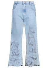 Jeans LIU.JO Jeans mit durchbrochnen Stickereien Blau (78978)