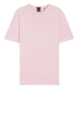 Jersey HUGO BOSS BLACK T-Shirt H-Taut aus Baumwoll-Leinen-Mix Rosa (696)