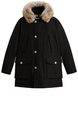 Jacken & Mäntel WOOLRICH Parka aus mit abnehmbarem Pelzbesatz und Daunenfüllung Schwarz (BLK)