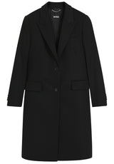 Produktbild 1 von HUGO BOSS BLACK Mantel Classin aus Wolle in Schwarz.