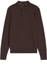 Produktbild 1 von HUGO BOSS BLACK Pullover Lancione mit Polokragen  in Braun.