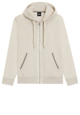 Sweat HUGO BOSS BLACK Sweatjacke C-Spence 10 Off-White (131)