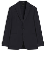Sakkos HUGO BOSS BLACK Sakko P-Hanry aus Woll-Mix Blau (404)