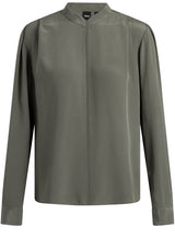 Produktbild 1 von HUGO BOSS BLACK Bluse Belindina aus Seide in Oliv.