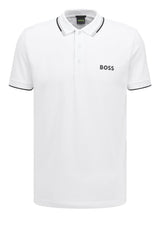 Jersey HUGO BOSS GREEN Poloshirt Paddy Pro Weiß (100)
