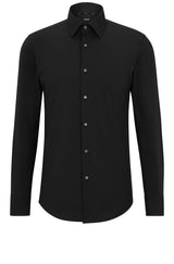 Hemden HUGO BOSS BLACK Hemd H-Hank-kent Schwarz (001)