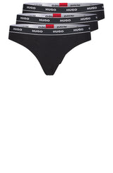 Bodywear HUGO Dreier-Pack Tangas-Slips Schwarz (001)