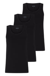 Bodywear HUGO BOSS BLACK Dreier-Pack Tank Tops Classic Schwarz (001)