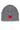 Mützen & Caps HUGO Mütze Xaff mit rotem Logo-Label Grau (023) ONESIZE